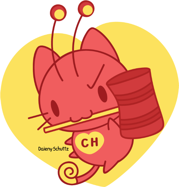 El Catpulin Colorado By Daieny - Drawing (650x682)