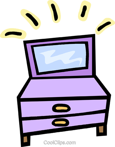 Dresser Drawers Royalty Free Vector Clip Art Illustration - Dresser Drawers Royalty Free Vector Clip Art Illustration (375x480)