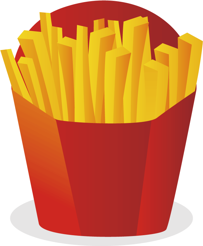 Hamburger French Fries Fast Food Junk Food - French Fries Vector Png (1001x1001)