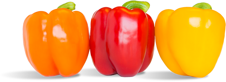 Tap The Peppers To Unveil The Facts - Red Orange Peppers Png (800x297)