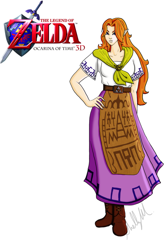 Malon Of Lon Lon Ranch By Xeybhls - Legend Of Zelda Ocarina Of Time 3d [nintendo 3ds] (1024x1024)