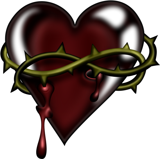 Valentine Hearts, Wild Hearts, Halloween 2, Spikes, - Gothic Heart Png (590x585)