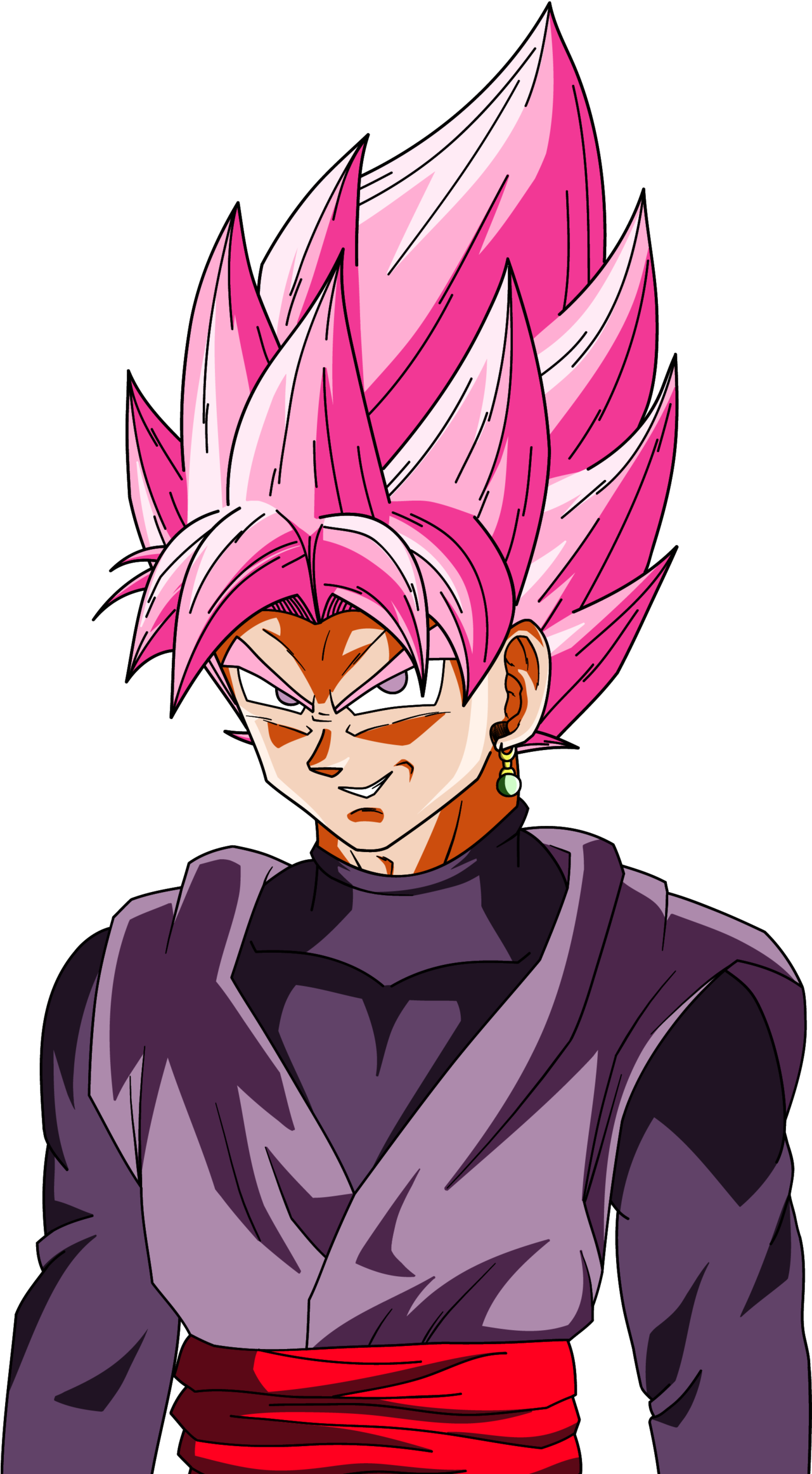 Goku Black Ssj Rose Profile Shot Palette 2 By Dragonballaffinity - Super Saiyan (1280x2415)