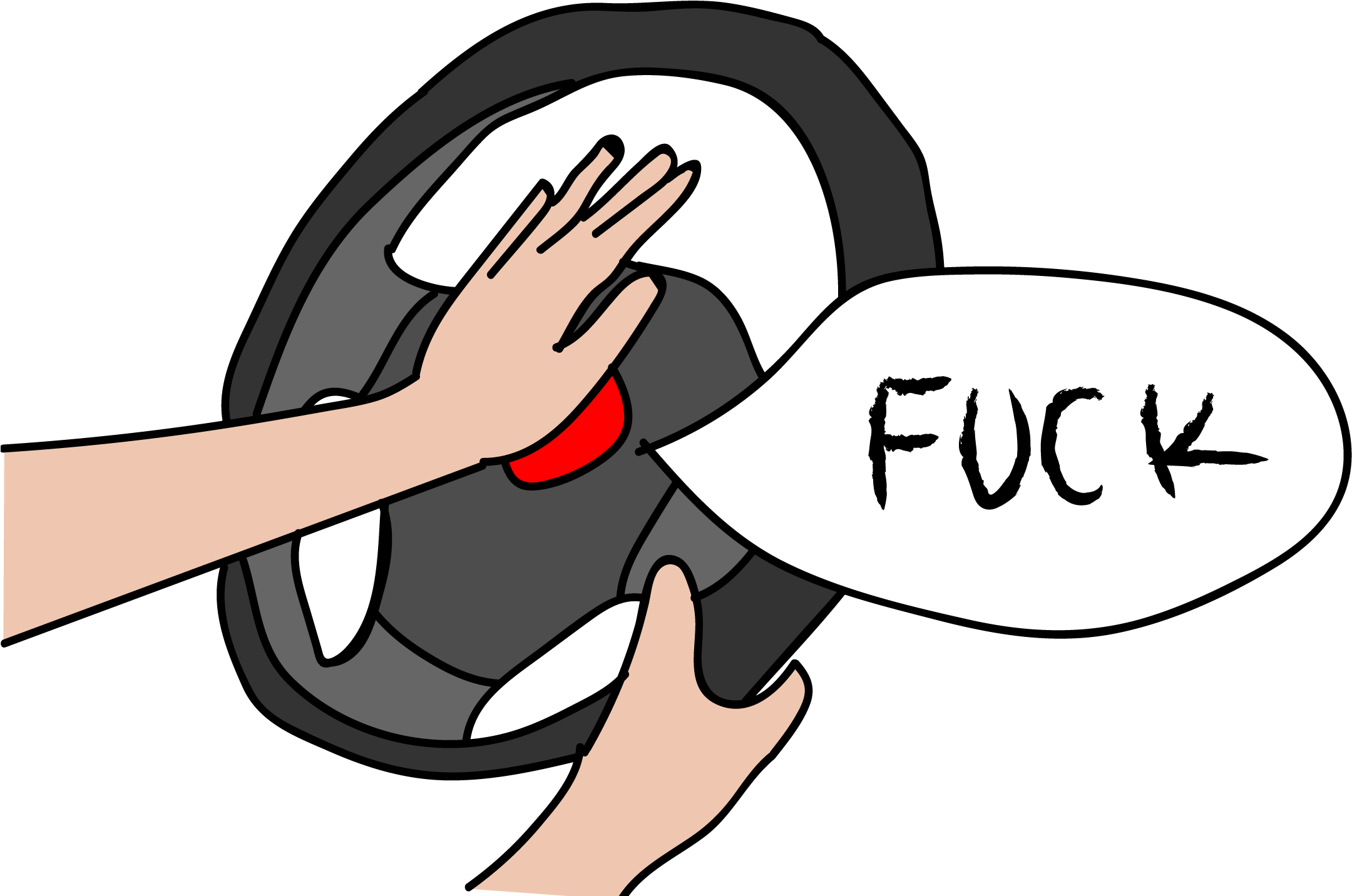 Swearing Is Beeping The Car Horn - Portable Network Graphics (2308x1530)