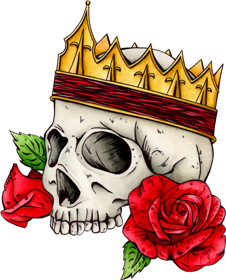 Long Live The King By Hummingbird26 - Skull (811x985)
