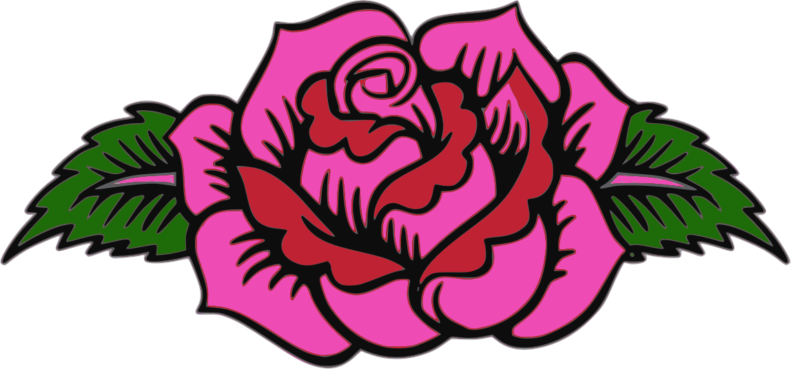 Garden Roses Pink Clip Art - Rosen-mexikanischer Zuckerschädel-tag Der Toten Steinuntersetzer (1606x750)