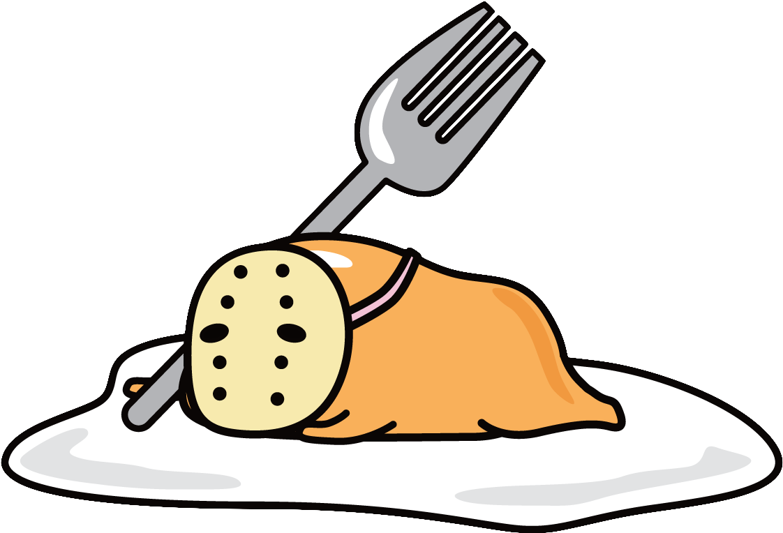 “ Fried Egg The 13th ” - Gudetama Halloween (1200x1200)