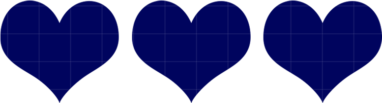 Navy Clipart Heart - Navy Blue Hearts Transparent (793x230)