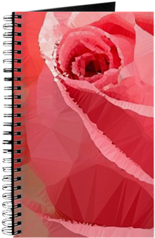 Pink Rose Low Poly Floral Journal - Peanuts: The Great Pumpkin Journal (350x350)