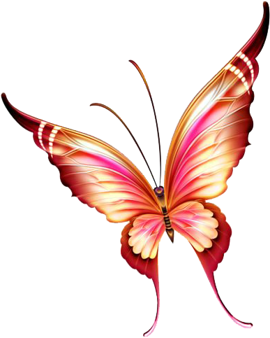 Butterfly Gif, Butterfly Party, Butterflies, Animals, - 3drose Db_172248_3 Pink Butterflies With Glitter And (398x500)