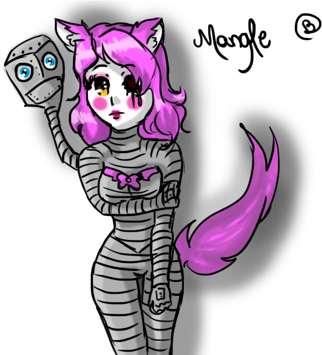 Human Mangle - Drawing (720x720)