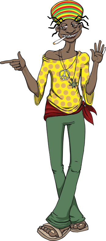 Rastafari Clip Art - Illustration (347x787)