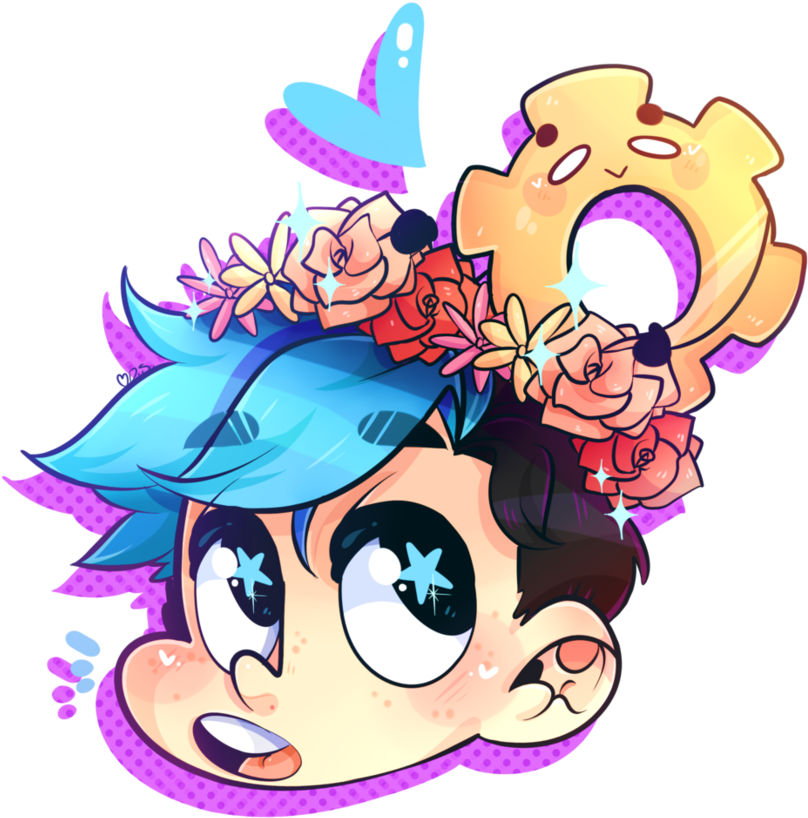 Cute Little Blue Boi By Darkmagic-sweetheart - Crankgameplays Chibi (892x895)