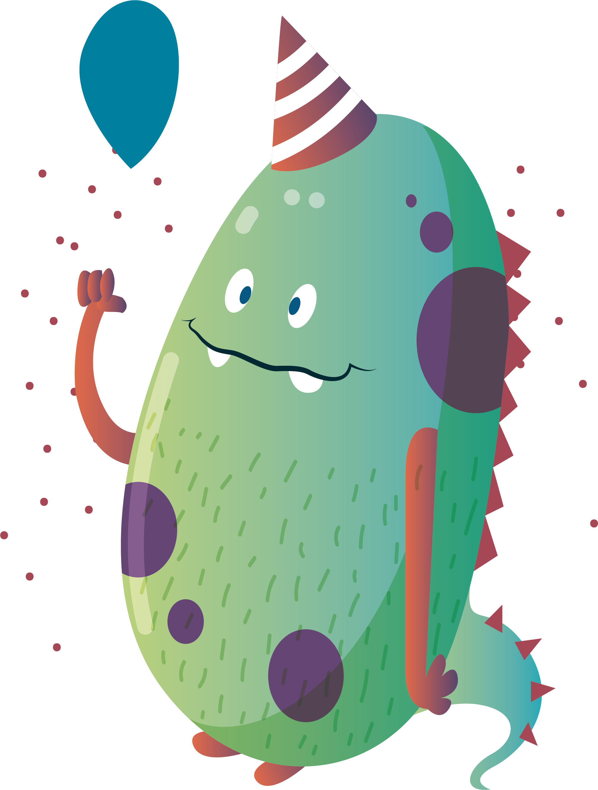 Adorable Monster Match Clip Art - Illustration (2024x2674)