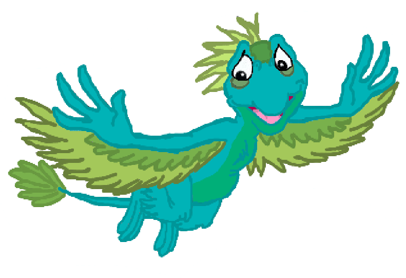 Microraptor The Land Before Time Drawing Clip Art - Land Before Time Microraptor (800x600)