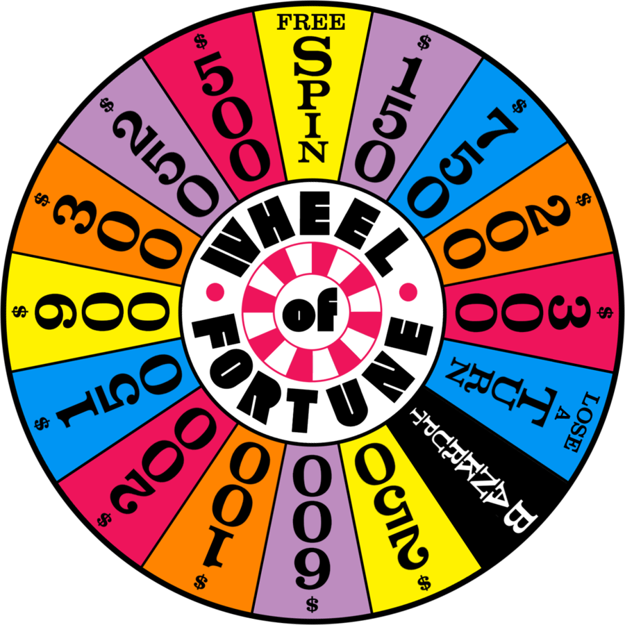Spin - - Wheel Of Fortune Wheel (900x900)