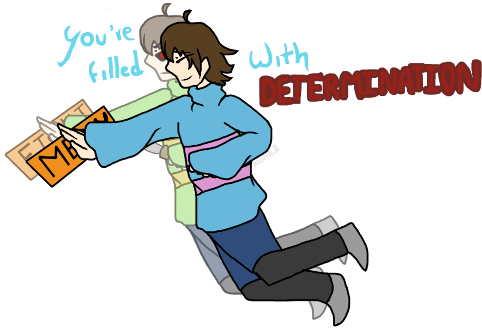 Undertale - - Frisk - Filled With Determination By - Frisk As A Ghost (1024x680)