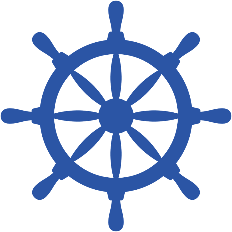 Blue Boat Wheel Clipart 4 By James - Clip Art Ship Wheel (768x768)
