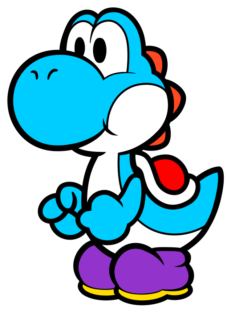 Super Paper Mario Yoshi (772x1034)