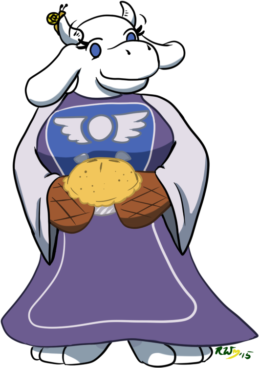 A Doodle Of Toriel From The Game Undertale - Cartoon (571x768)