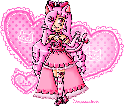 Princess Kitty Sweet Heart By Ninpeachlover - Cartoon (600x600)