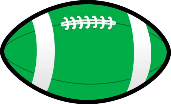 Rugby Ball Clipart - Football Clip Art (600x364)
