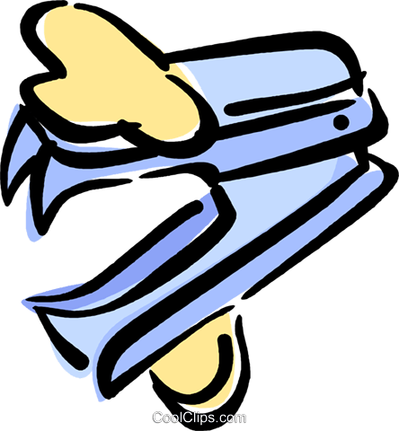 Staple Removers Royalty Free Vector Clip Art Illustration - Staple Removers Royalty Free Vector Clip Art Illustration (444x480)