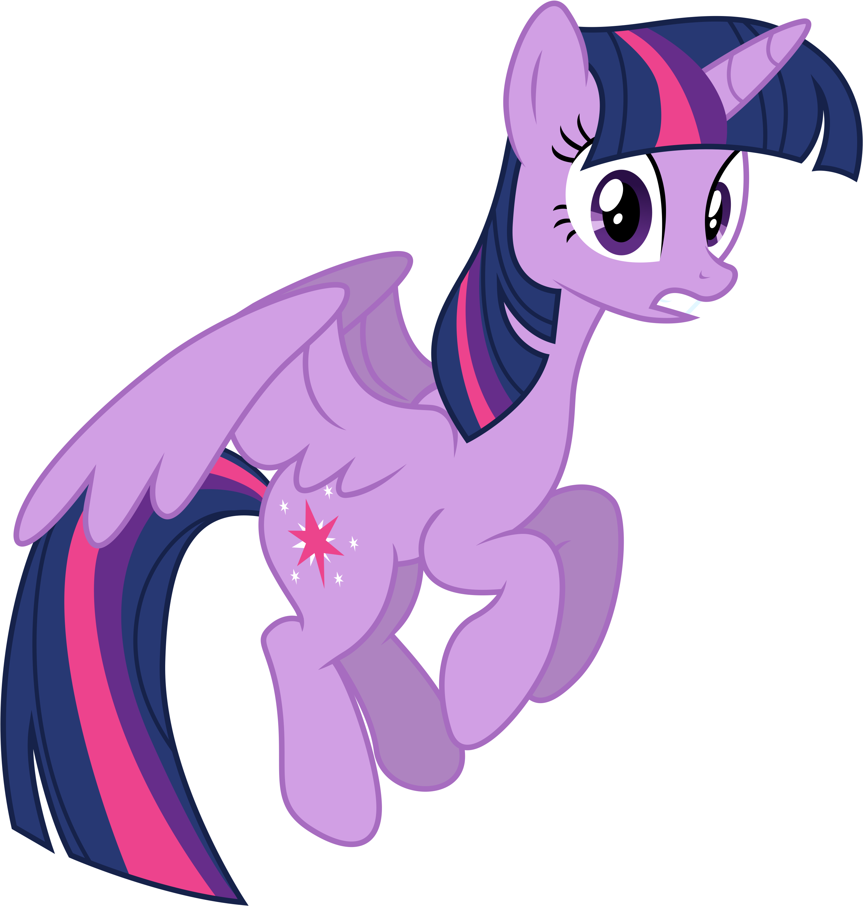 Twilight Sparkle Flying By Paulysentry - Princess Twilight Sparkle Flying (3000x3000)