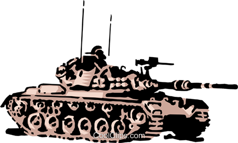 Tank Royalty Free Vector Clip Art Illustration - Tank (480x288)