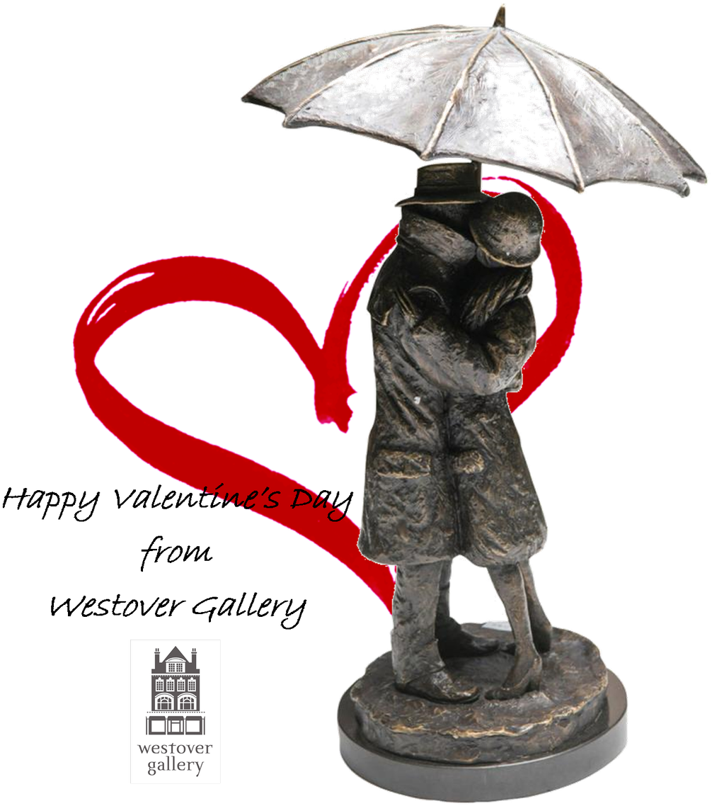 #valentinesday #bronzesculpture #jeffrowland #rainpic - Paintings Jeff Rowland We Have All The Time In The (1068x1200)