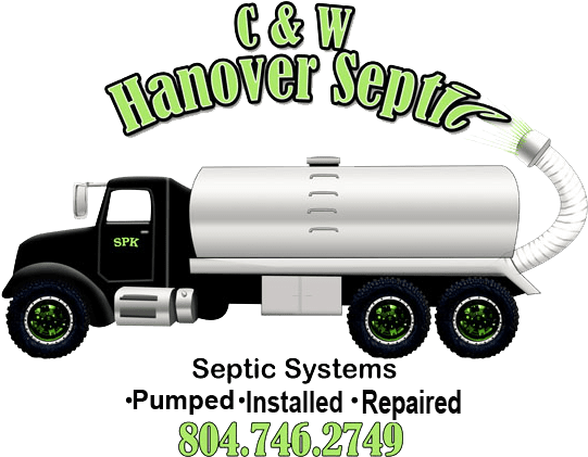 C & W-hanover Septic Tank Service - Trailer Truck (550x427)