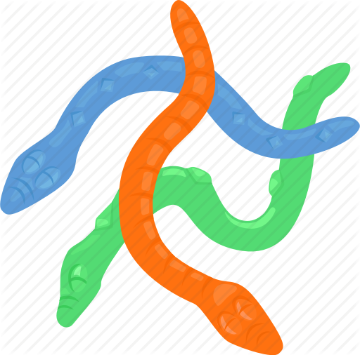 Jelly Clipart Snakes - Confectionery (512x506)