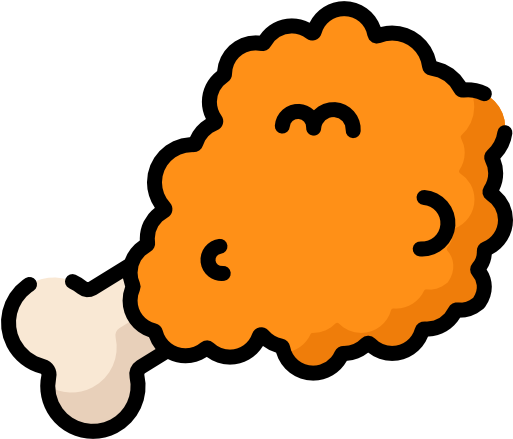 Fried Chicken Free Icon - Chicken (512x512)