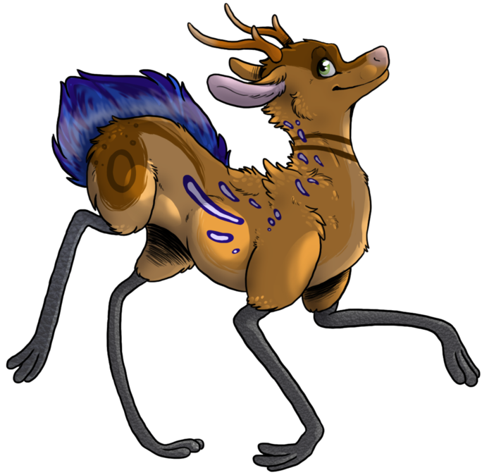 And Ostrich Deer Thing By Dark-pangolin - Human Body Louse (900x795)
