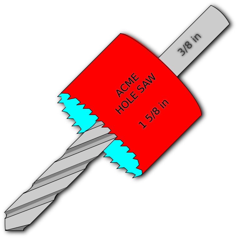 Wood Sign Clipart Download - Holesaw Icon (800x800)