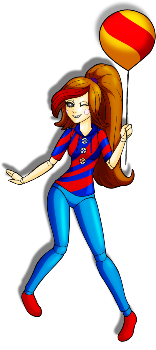Balloon Girl By Sparks220stars - Balloon Girl Fnaf Human (600x1228)