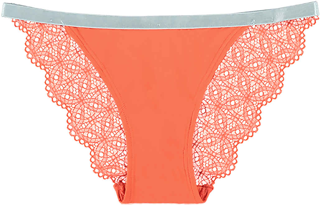 Edition Pale Blue & Lace Orange Set Sett01 1004palebluelaceorange - Panties (1500x1388)