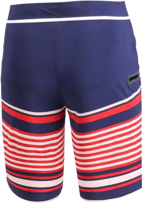 New V-waist Block 17" Outseam Men Board Shorts Blue - Board Short (790x790)