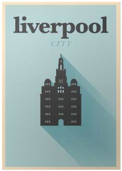 Liverpool City Minimal Poster Design Poster • Pixers® - Universiteit Utrecht (400x400)