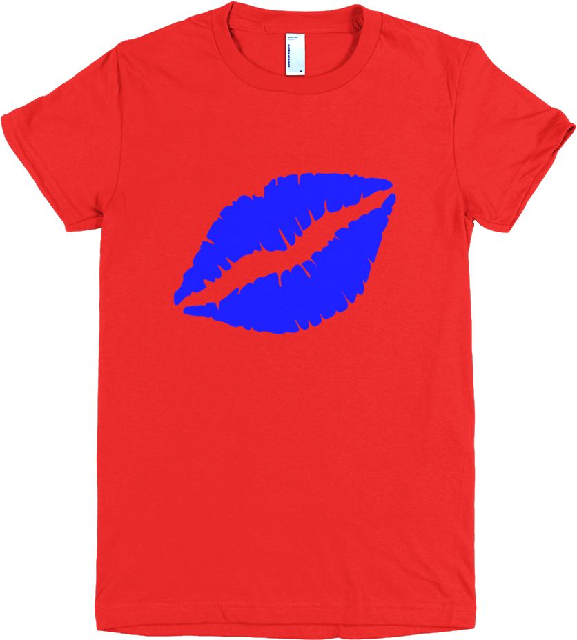 Thin Blue Lips T-shirt - Crayon T Shirt (1000x1000)