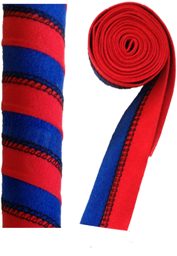 Red And Blue Chamois Grip - Grip Tape (398x532)