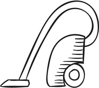 Big Vacuum Cleaner Vector - Transparent Vacuum Cleaner Drawings (401x355)
