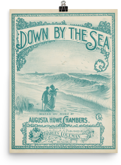 Down By The Brooklyn Sea Poster - Fashion (1000x1000)