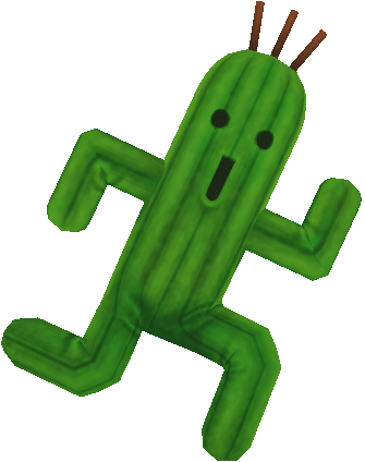 I Spent A Few Hours Staring At Pictures On Google And - Final Fantasy X Cactuar (335x424)