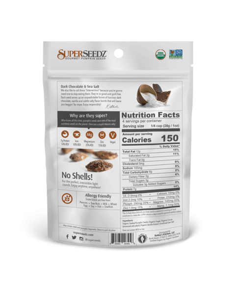 Organic Dark Chocolate & Sea Salt 4oz - Superseedz Organic Pink Himalayan Salt (600x600)