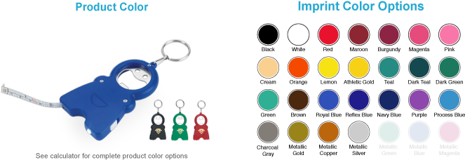 Bottle Opener W Keylight And Tape Measure Keychain - Pen (720x260)