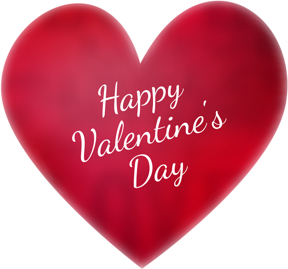 Happy Valentines Day Png Image With Transparent Background - Happy Valentine's Day Heart (600x562)