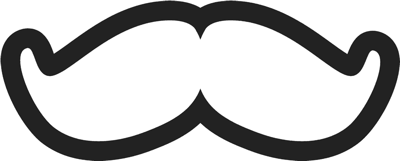 Pop, Can't Stop Moustache Rubber Stamp - Moustache (800x800)