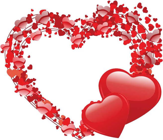 Heart Valentines Day Shape Clip Art - Valentines Photo Booth Design (680x623)