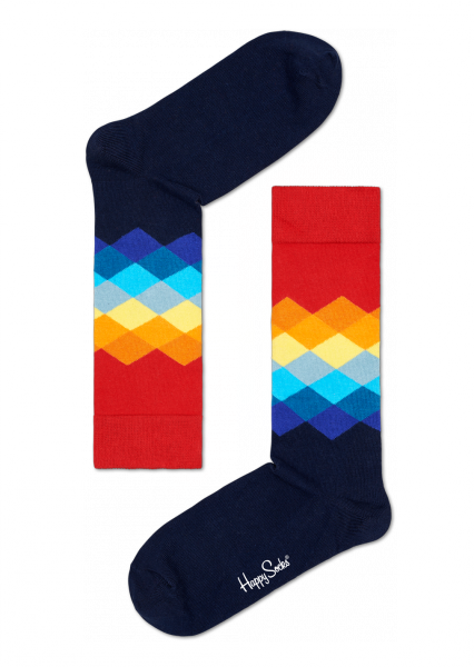 "faded Diamond" Unisex Socks By Happy Socks - Happy Socks Faded Diamond (426x600)
